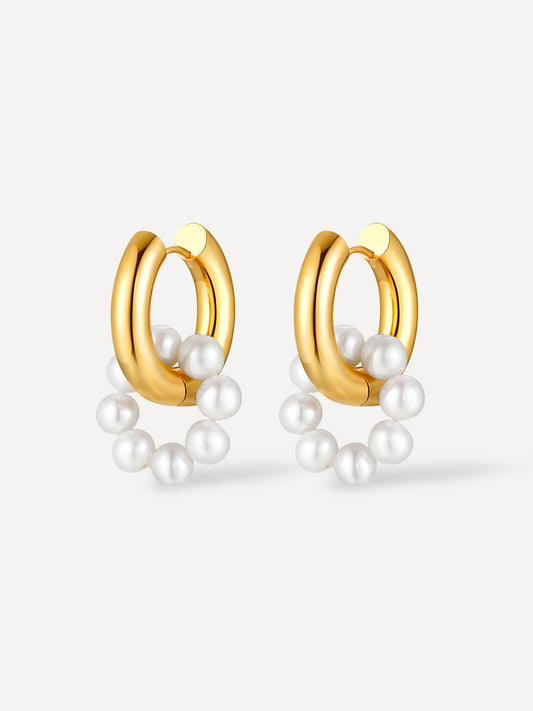 Pearl Hoop Ohrringe