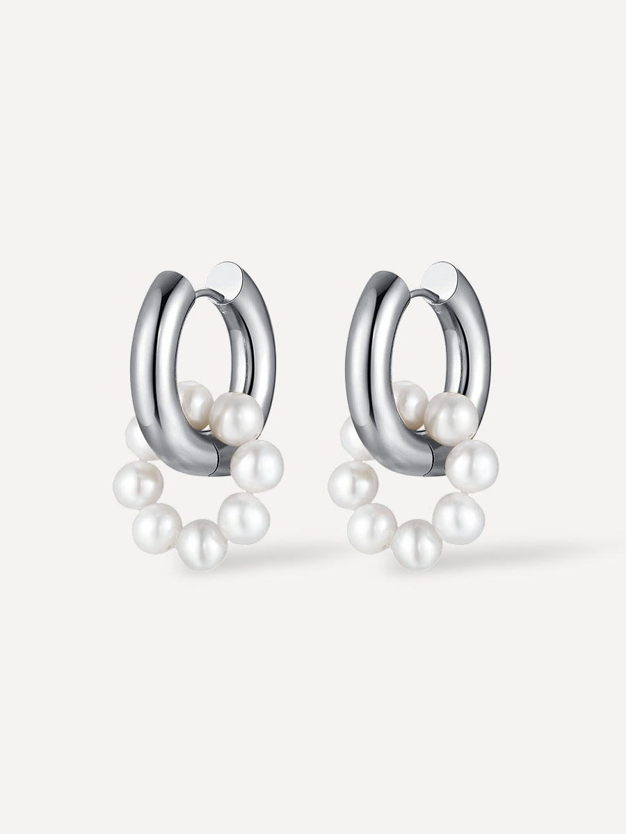 Pearl Hoop Ohrringe