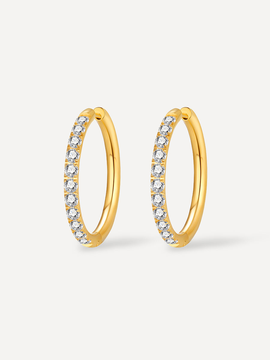 CRYSTALIZED SHINE HOOP LARGE Ohrringe
