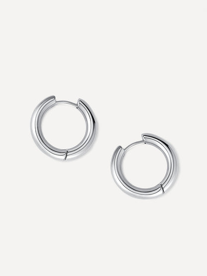 24mm GLOSSY HOOPS Medium Ohrringe