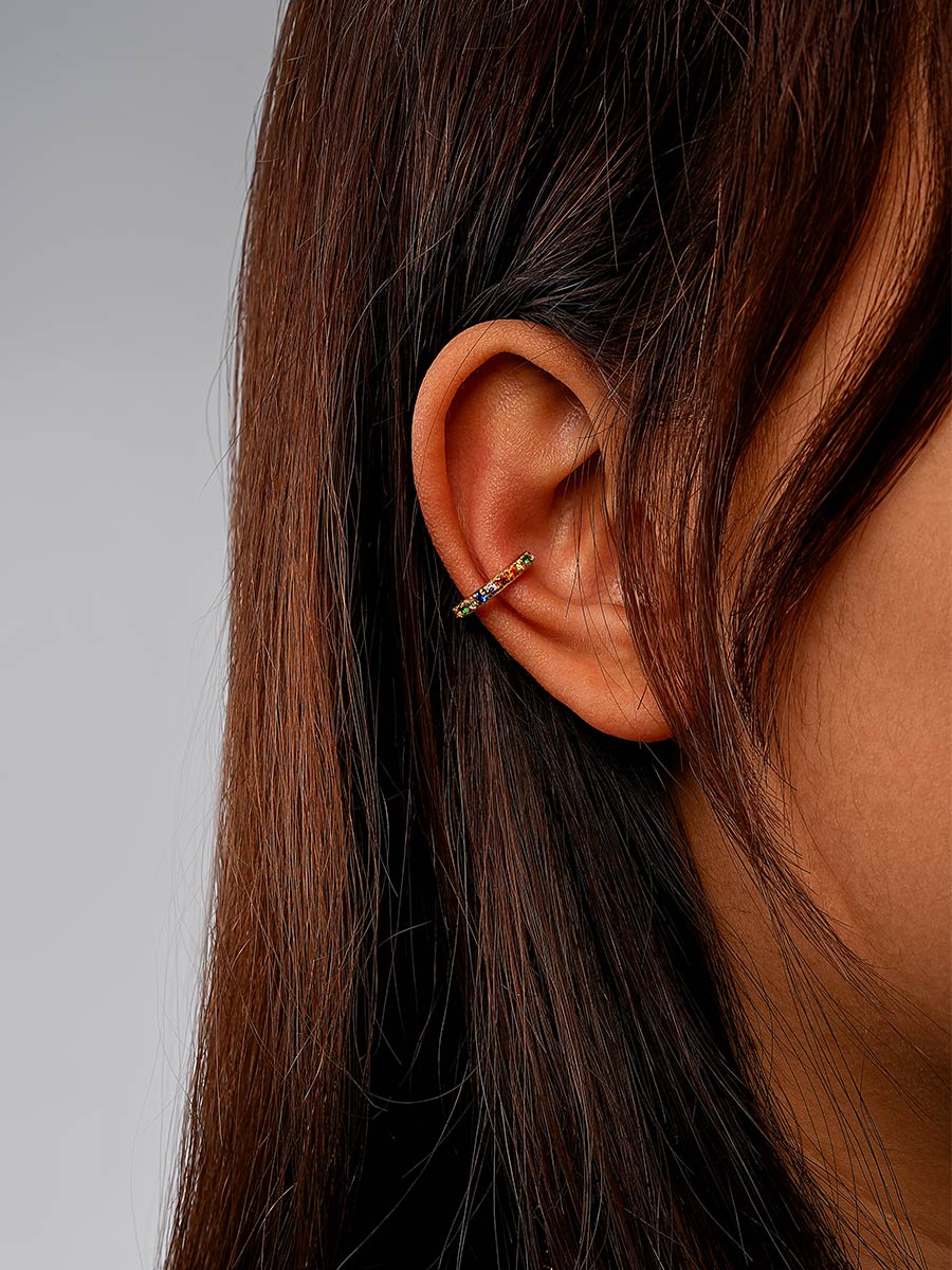 Rainbow Shine Earcuff