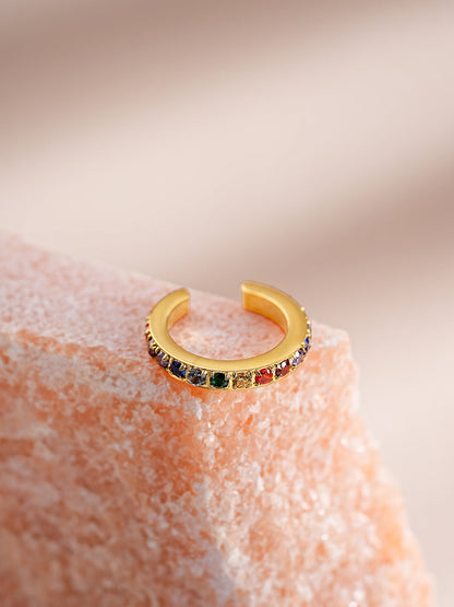 Rainbow Shine Earcuff