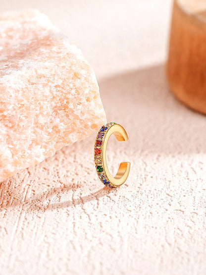 Rainbow Shine Earcuff