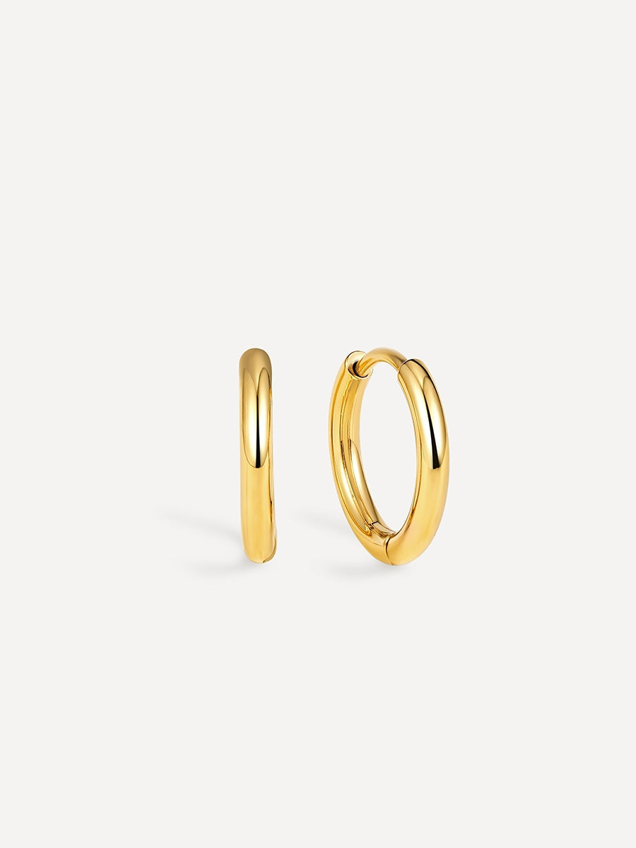 14mm SLIM HOOP Small Ohrringe