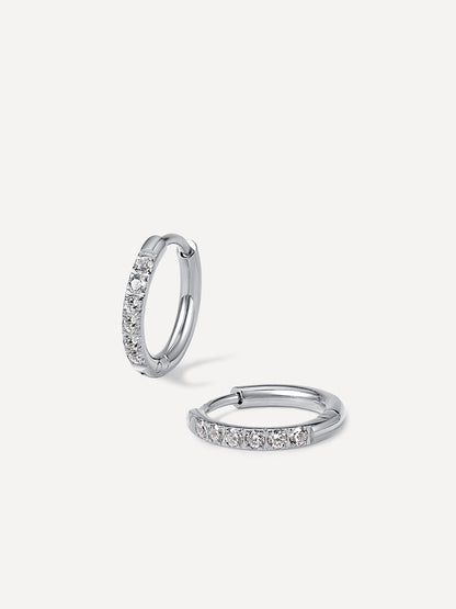 CRYSTALIZED SHINE HOOP Medium Ohrringe