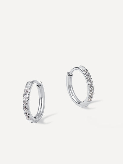 CRYSTALIZED SHINE HOOP Medium Ohrringe