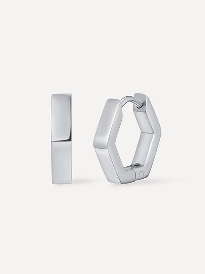 Minimalist Hexagon Ohrringe