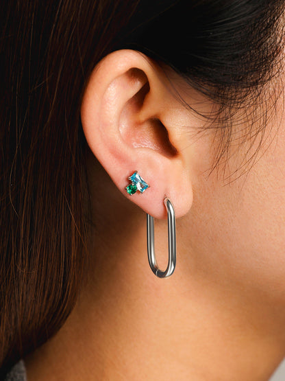 27mm Elegant Oval Ohrringe