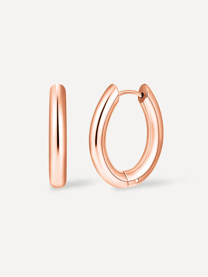 Chunky Oval Ohrringe