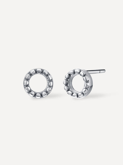 Bubble Round Stud Ohrringe
