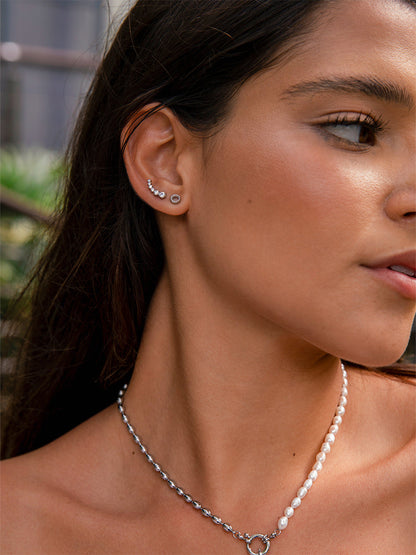 Bubble Round Stud Ohrringe