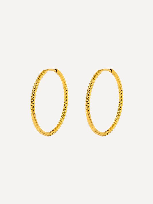 30mm Modern Twist Ohrringe
