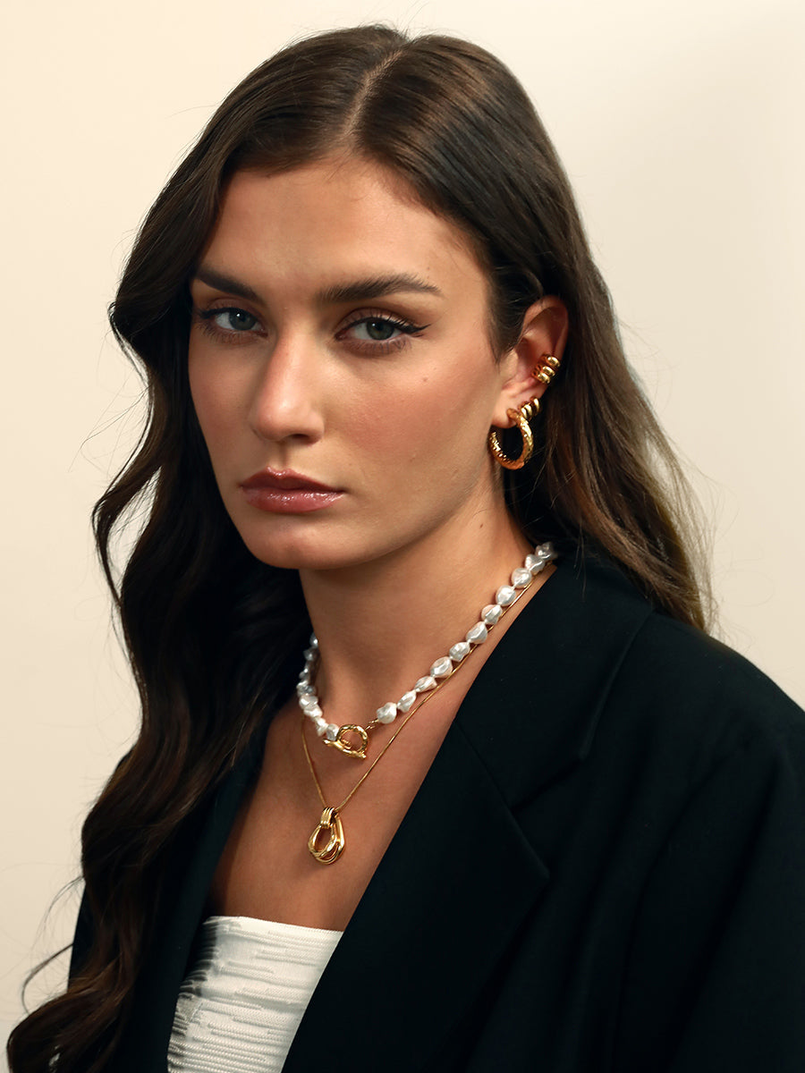 Textured Stud Ohrringe