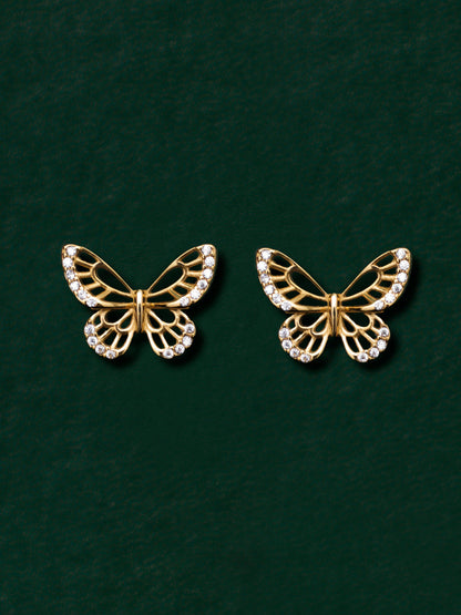 Glittering Butterfly Ohrringe