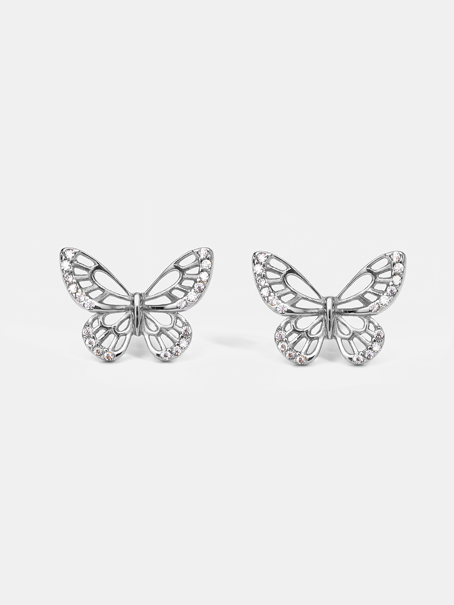 Glittering Butterfly Ohrringe