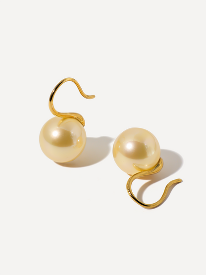 Sway Pearl Champagne Ohrringe