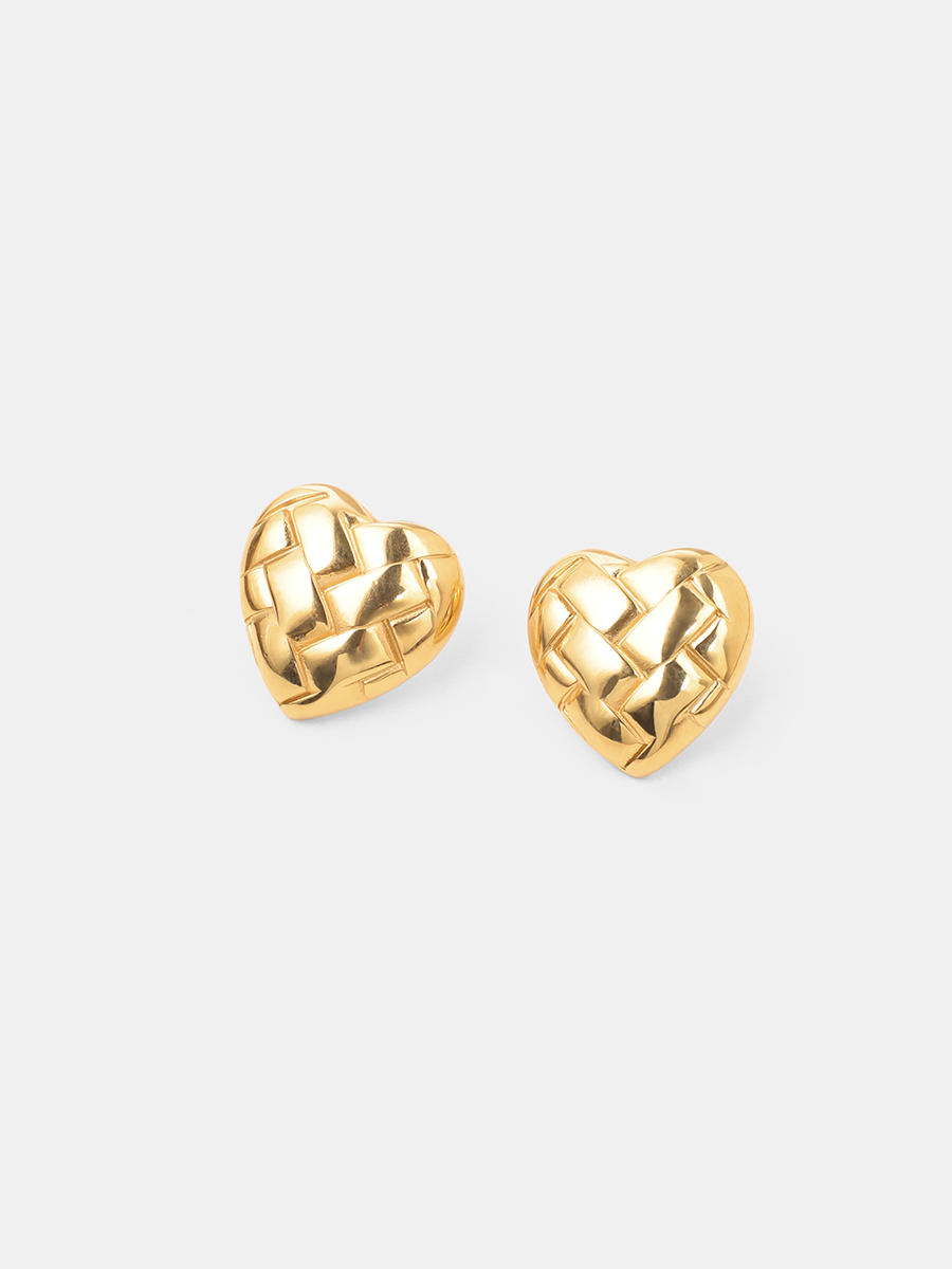Heart Weave Ohrringe