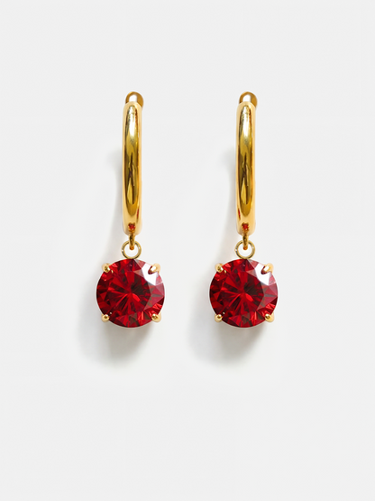 Crystal Delight Dark Red Ohrringe