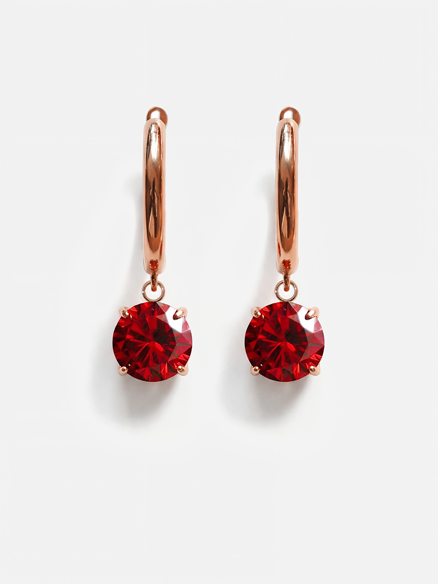 Crystal Delight Dark Red Ohrringe