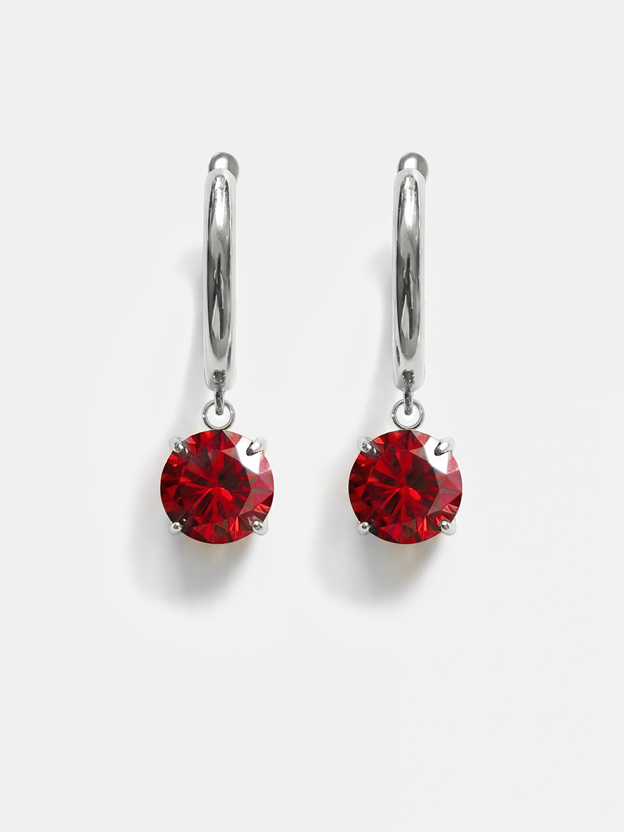 Crystal Delight Dark Red Ohrringe
