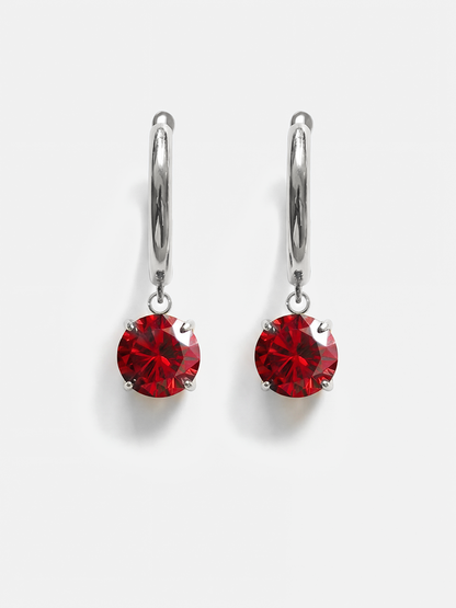 Crystal Delight Dark Red Ohrringe