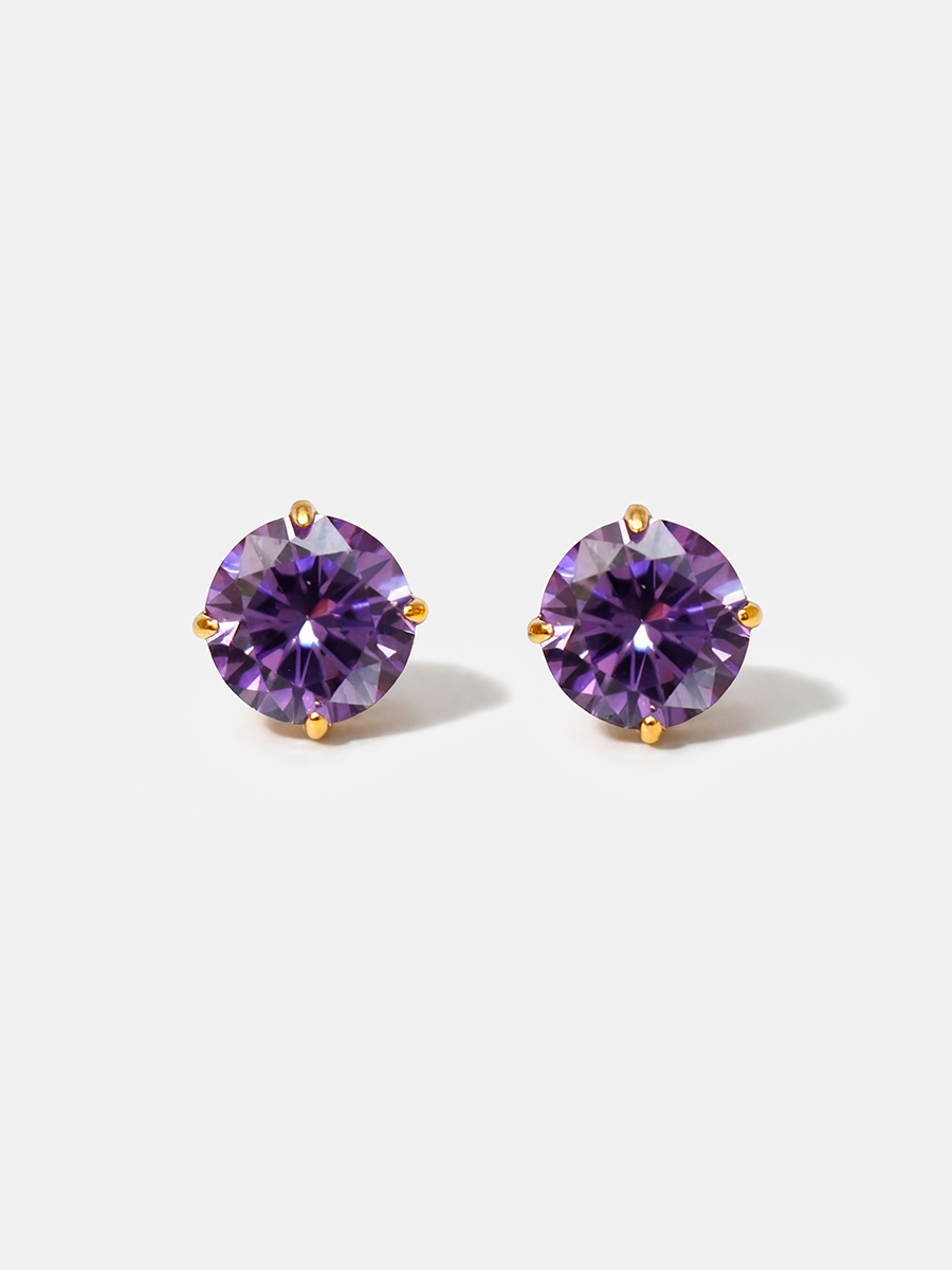 Crystal Delight Purple Stub-Ohrringe