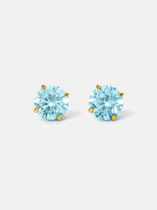 Crystal Delight Light Blue Stub-Ohrringe