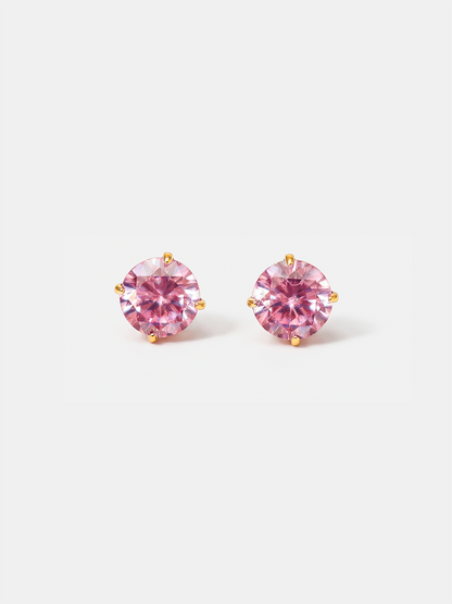 Crystal Delight Pink Small Stub-Ohrringe