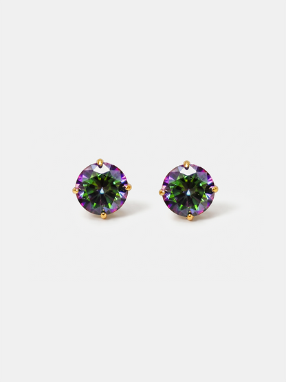 Crystal Delight Aurora Black Small Stub-Ohrringe