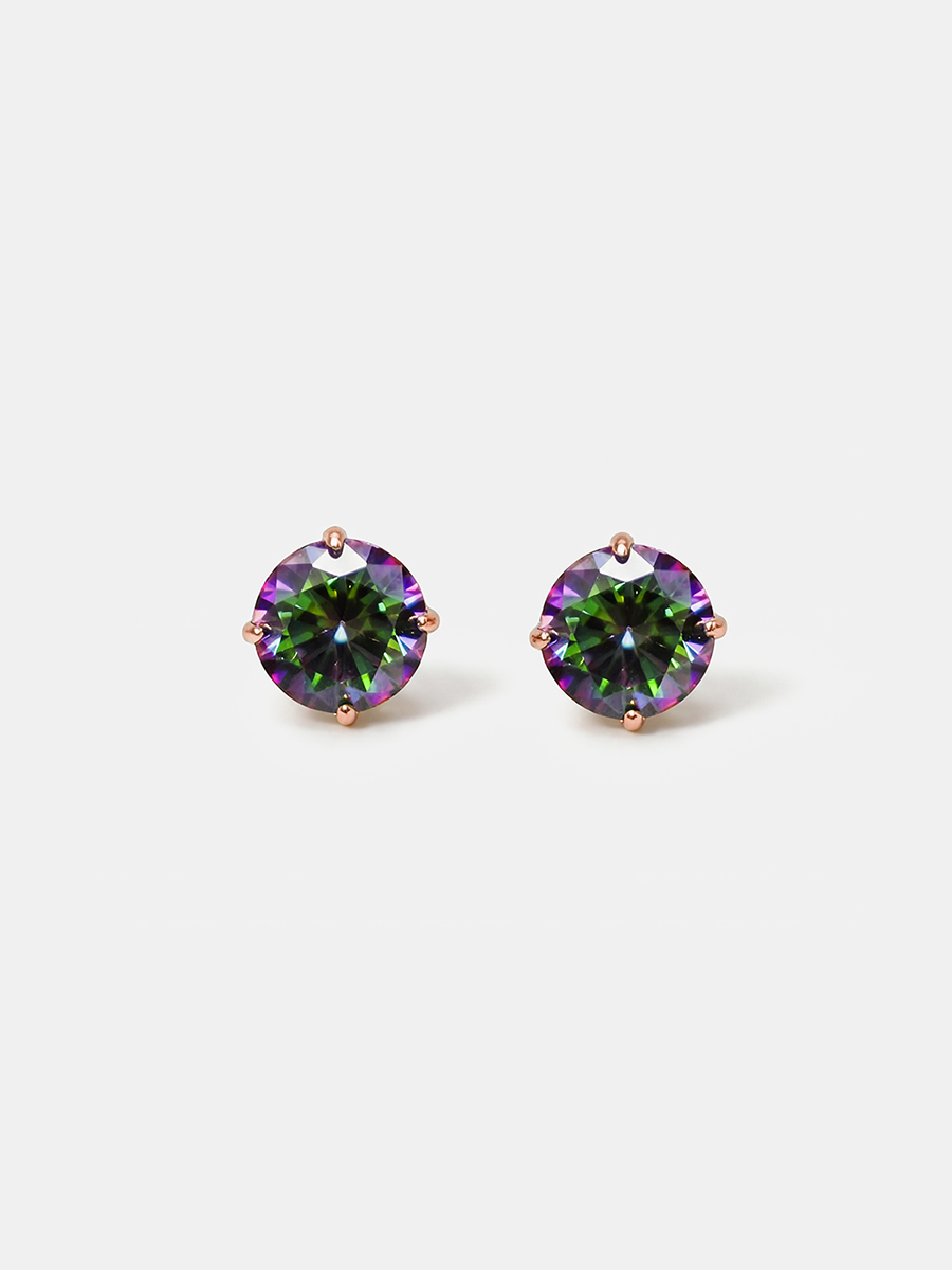 Crystal Delight Aurora Black Small Stub-Ohrringe