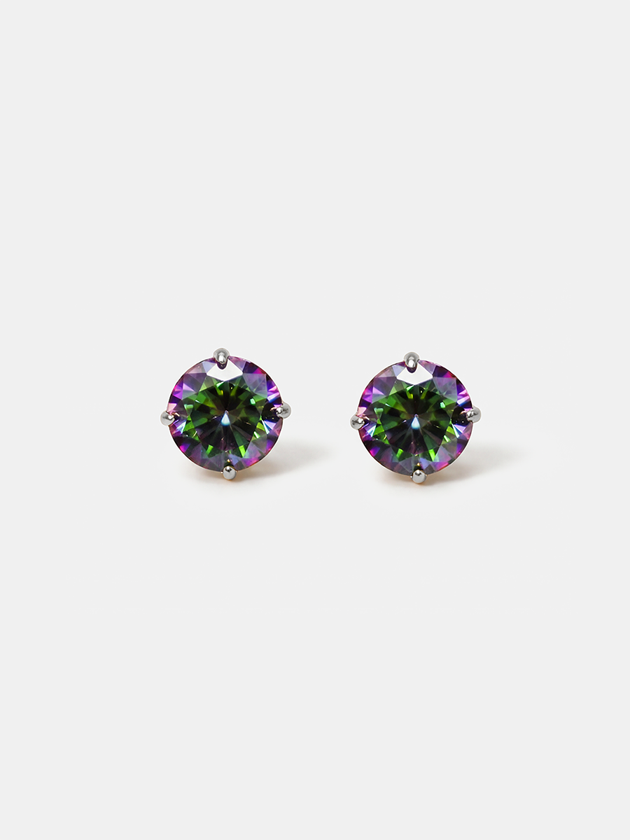 Crystal Delight Aurora Black Small Stub-Ohrringe