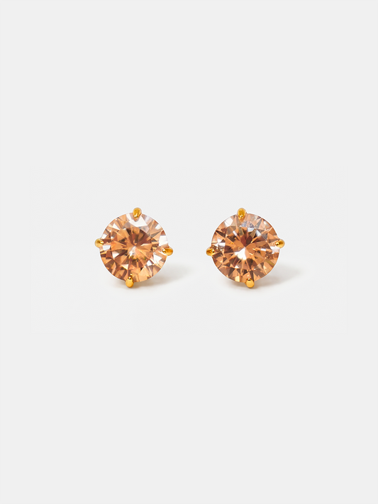 Crystal Delight Champagne Small Stub-Ohrringe