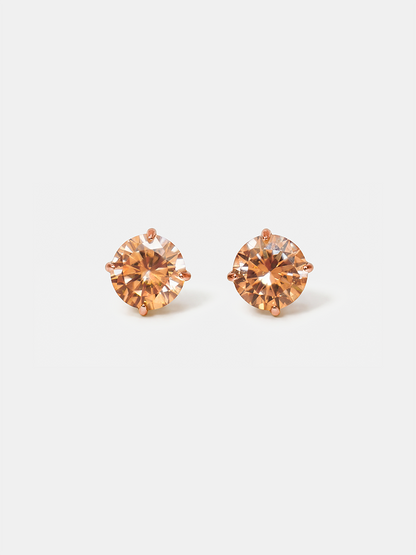 Crystal Delight Champagne Small Stub-Ohrringe