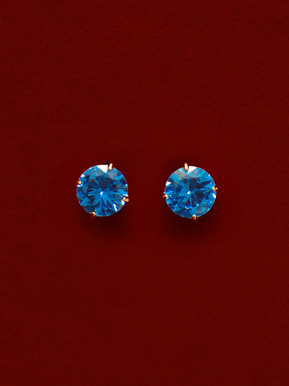 Crystal Delight Dark Blue Small Stub-Ohrringe