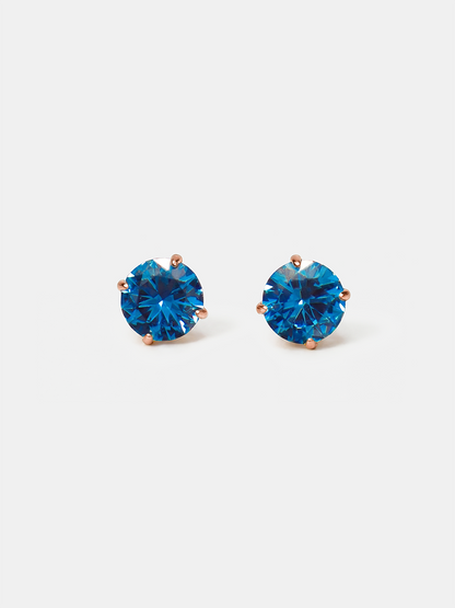 Crystal Delight Dark Blue Small Stub-Ohrringe