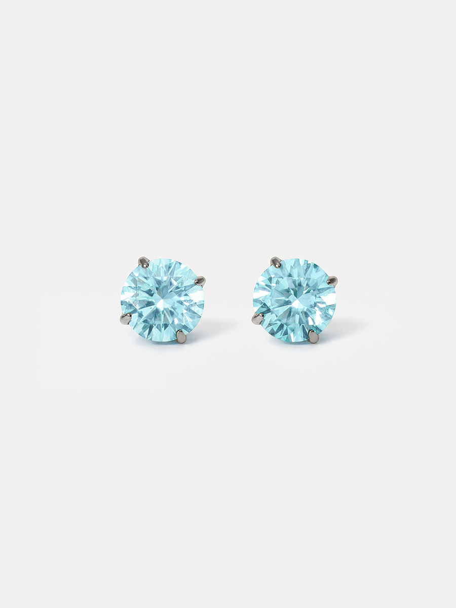 Crystal Delight Light Blue Small Stub-Ohrringe