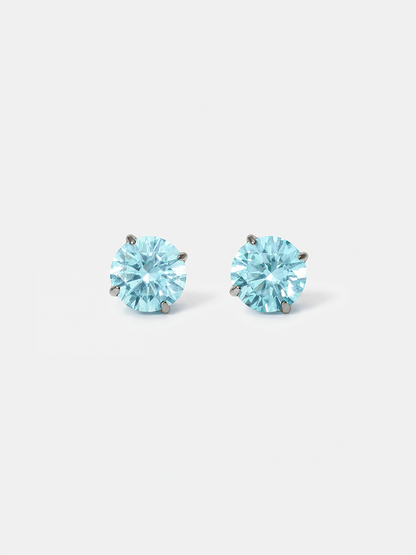 Crystal Delight Light Blue Small Stub-Ohrringe