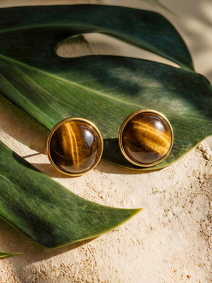 Wandering Wish Tiger's Eye Ohrringe