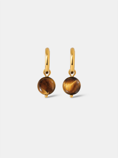 Vibrant Tiger's Eye Ohrringe
