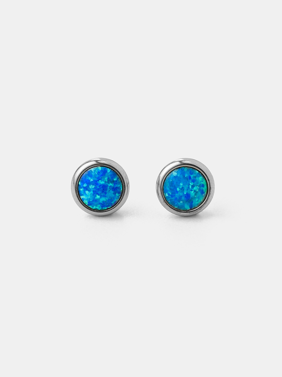 Glitter Stone Stud Ohrringe