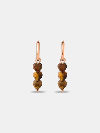 Love Droplets Tiger's Eye Ohrringe