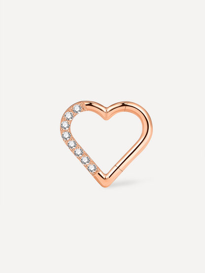 Shine Heart Titan Piercing