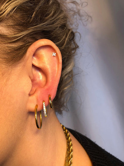 Square Spark Titan Piercing