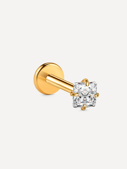 Square Spark Titan Piercing