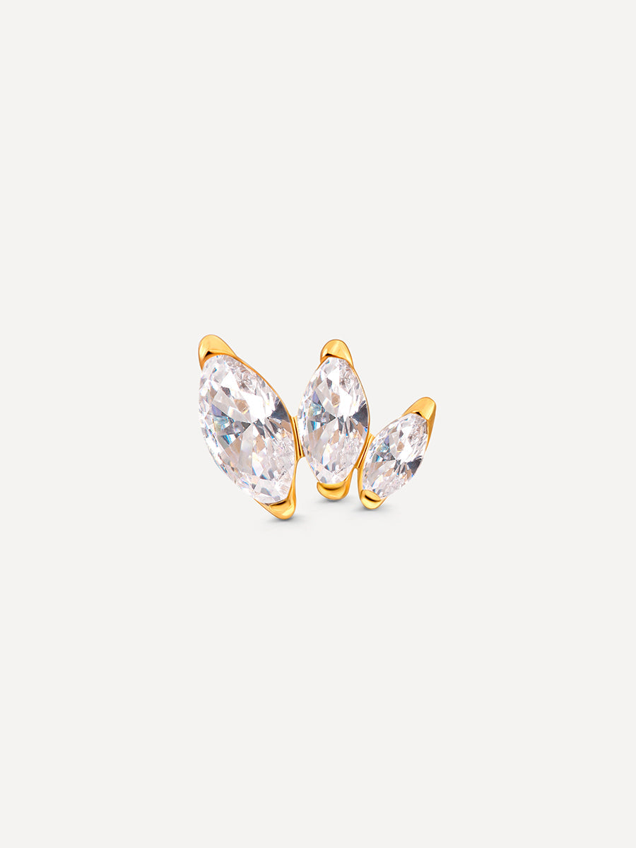 Triple Marquise Leaf Titan Piercing