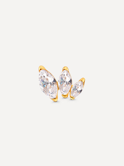 Triple Marquise Leaf Titan Piercing