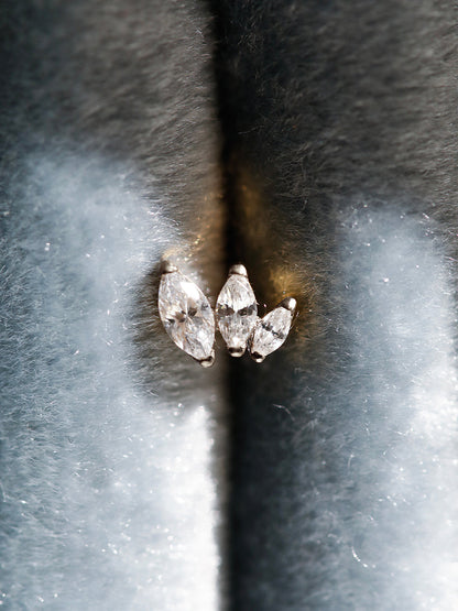 Triple Marquise Leaf Titan Piercing