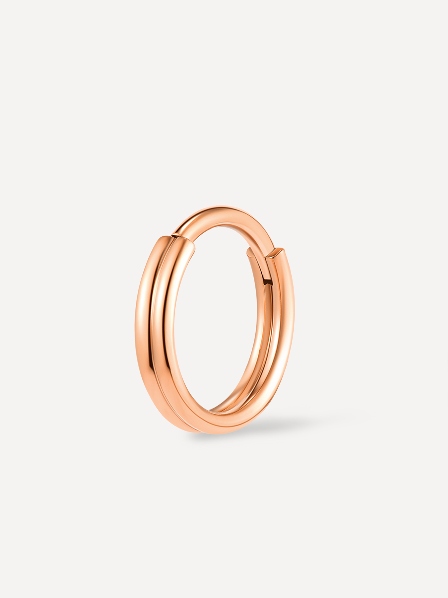 Eternity Plain Double Hoop Titan Piercing