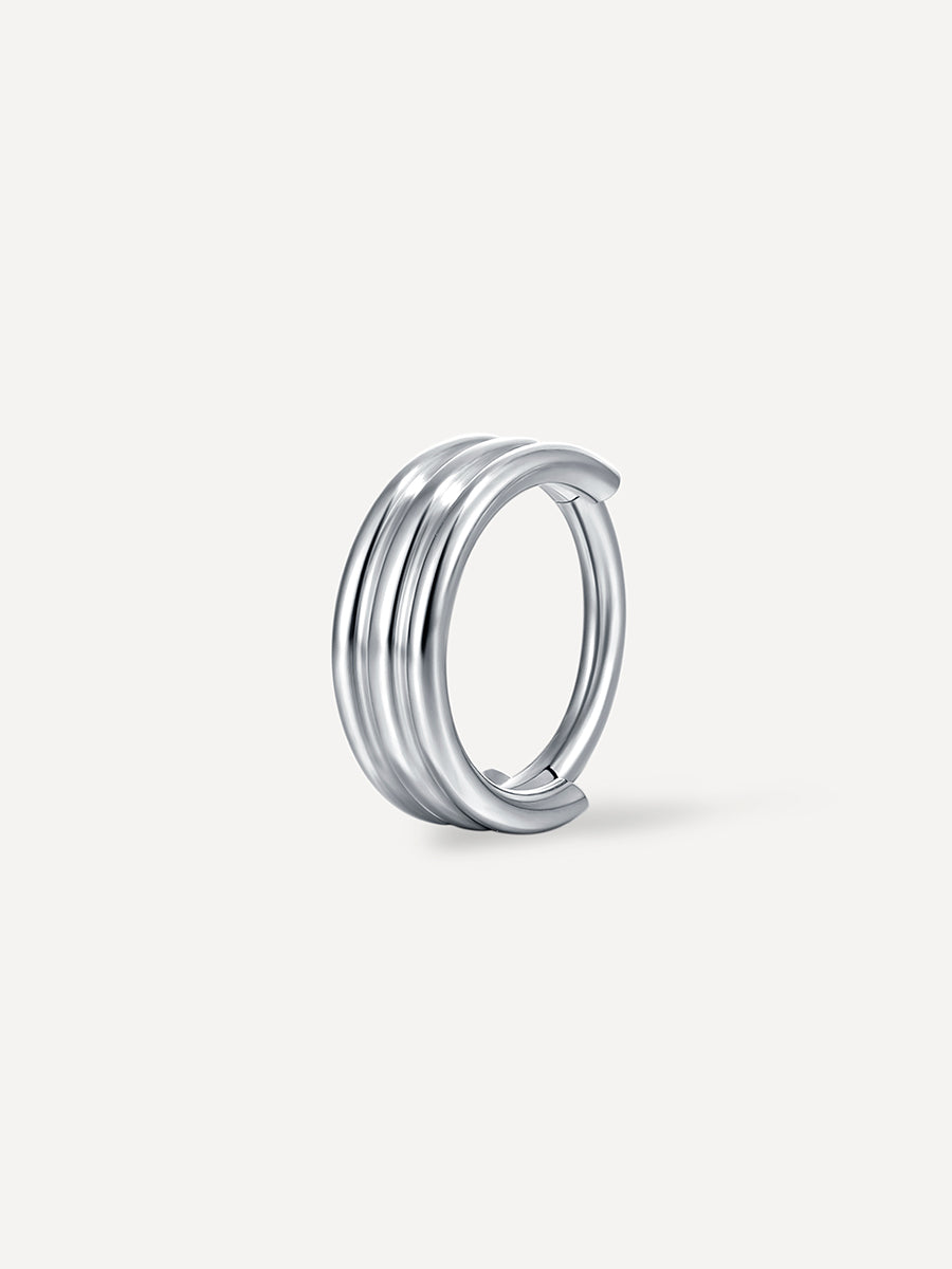 Eternity Plain Triple Hoop Titan Piercing