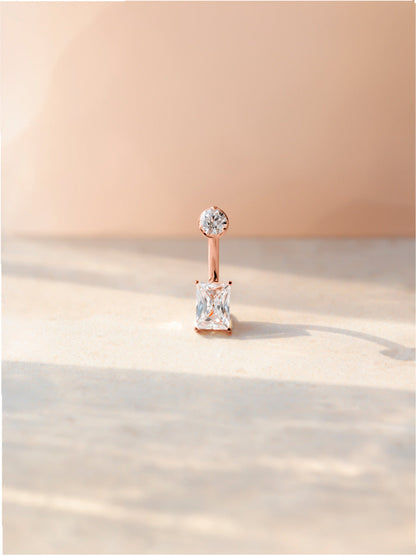Square Starlight Titan Bauchnabelpiercing